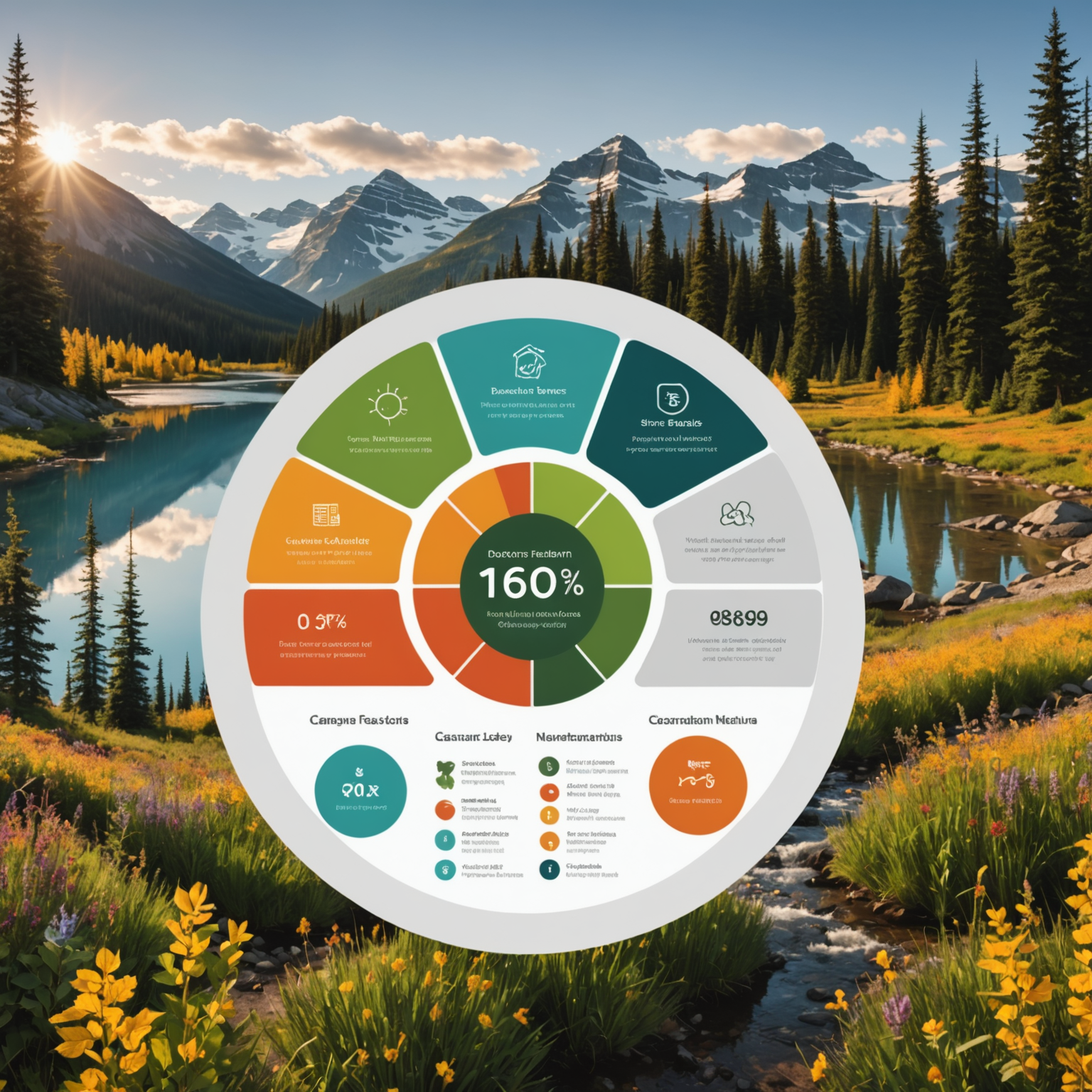 Visual representation of data being used to improve services, showing analytics dashboards, customer feedback loops, and personalized menu recommendations in warm Canadian nature-inspired colors